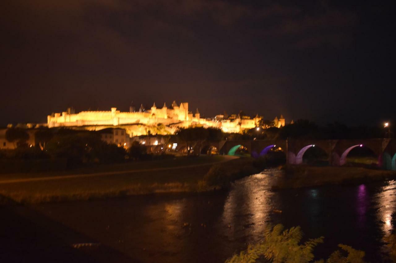 L'Or Vert, Castle View, Private Parking, Air Conditioner, Netflix, 160M From Medieval Town Carcassonne Eksteriør bilde